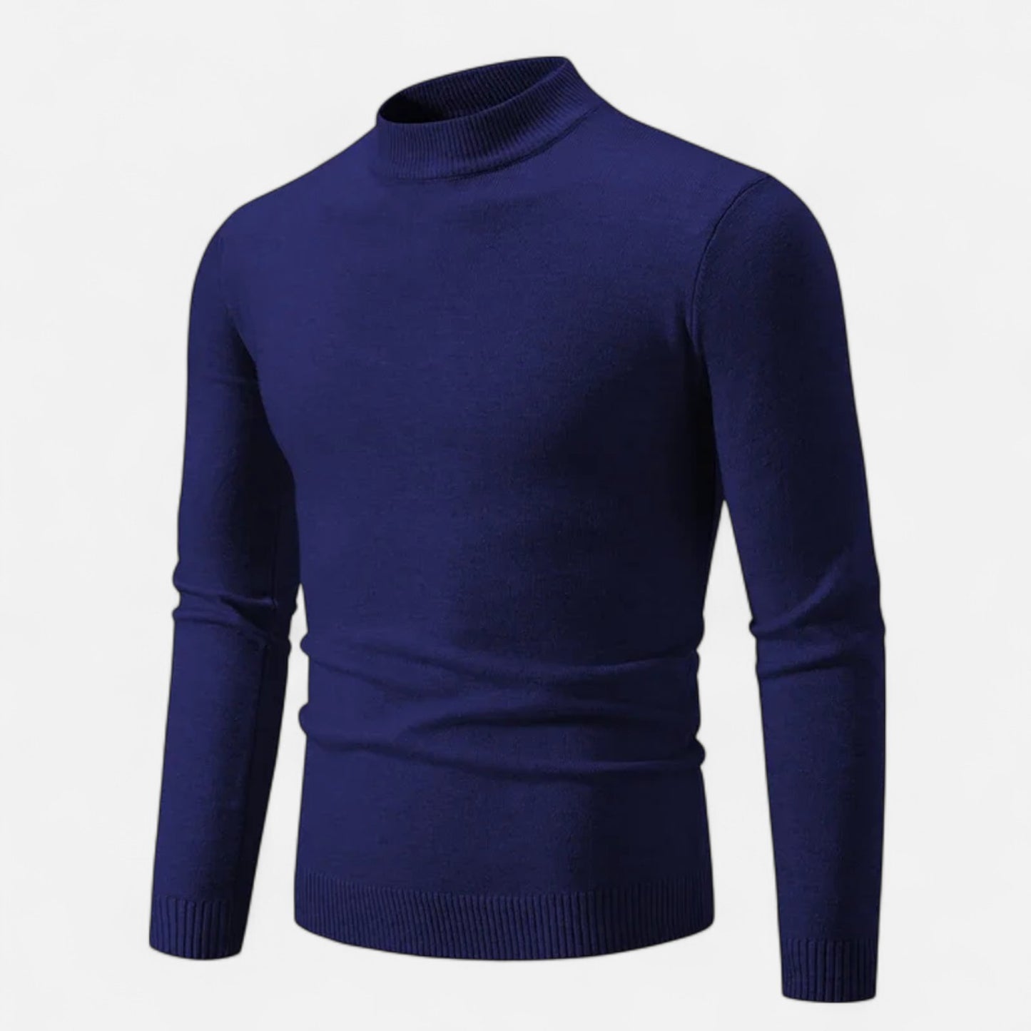 Velclairemode | Pull Homme à Col Semi-Montant – Maille Oversize, Col Élastiqué, Chaleur et Confort Décontracté