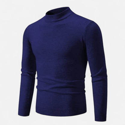 Velclairemode | Pull Homme à Col Semi-Montant – Maille Oversize, Col Élastiqué, Chaleur et Confort Décontracté
