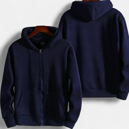 Velclairemode | Sweat Zippé à Capuche Unisexe – Confort Minimaliste & Style Urbain