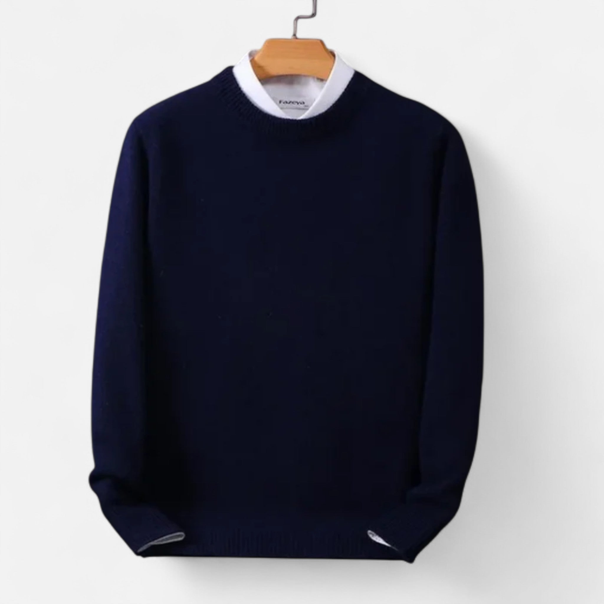 Velclairemode | Pull Homme Col Rond en Cachemire – Luxe Discret & Confort Absolu