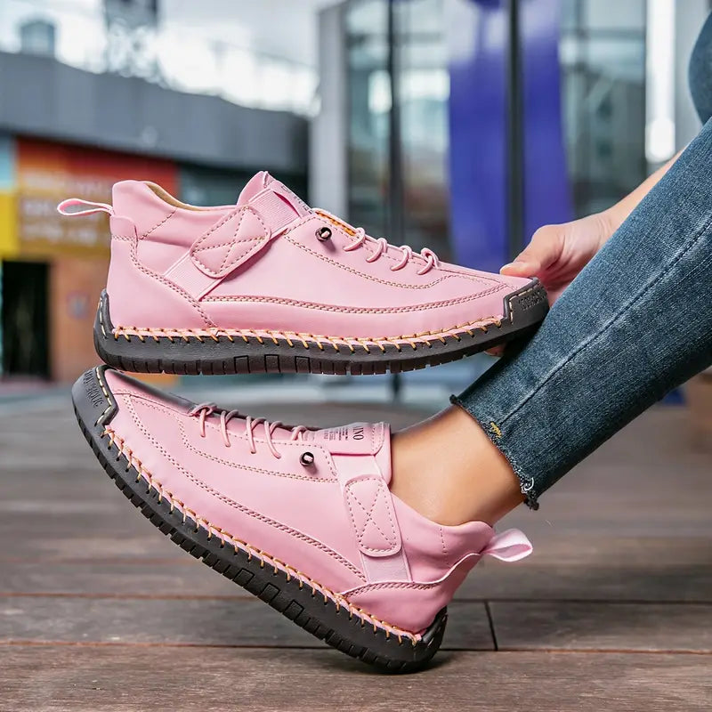 Sneakers da donna con tacco per la sera, suola confortevole, stile versatile, design senza tempo