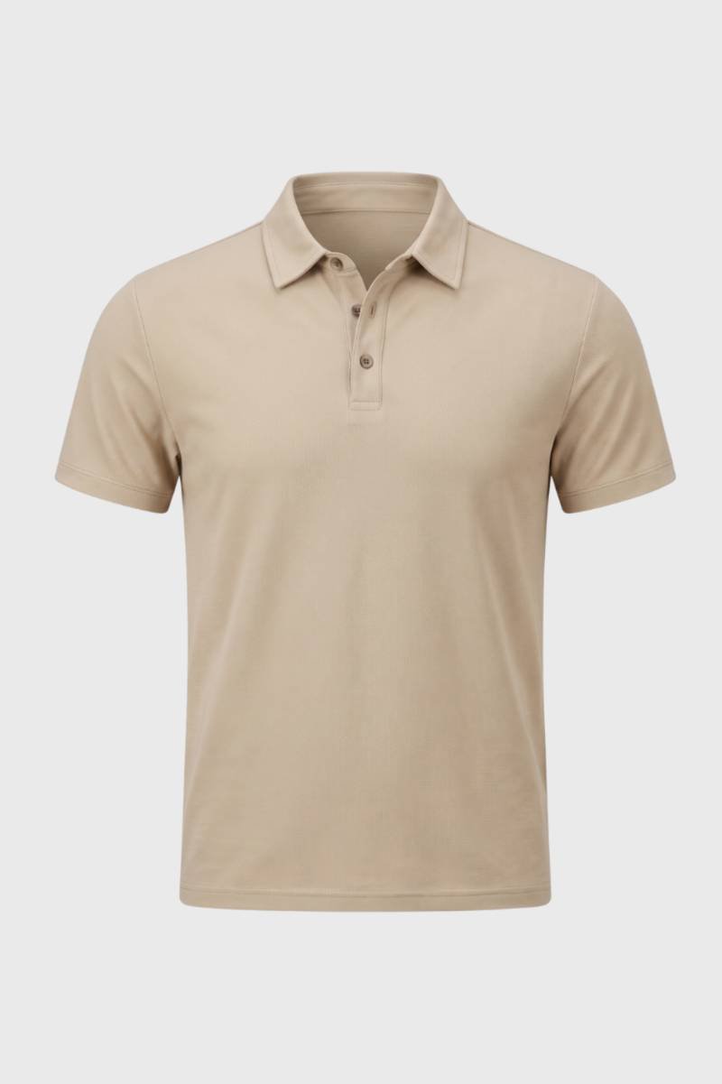 Kortærmet polo — tætsiddende pasform — afslappet chic stil
