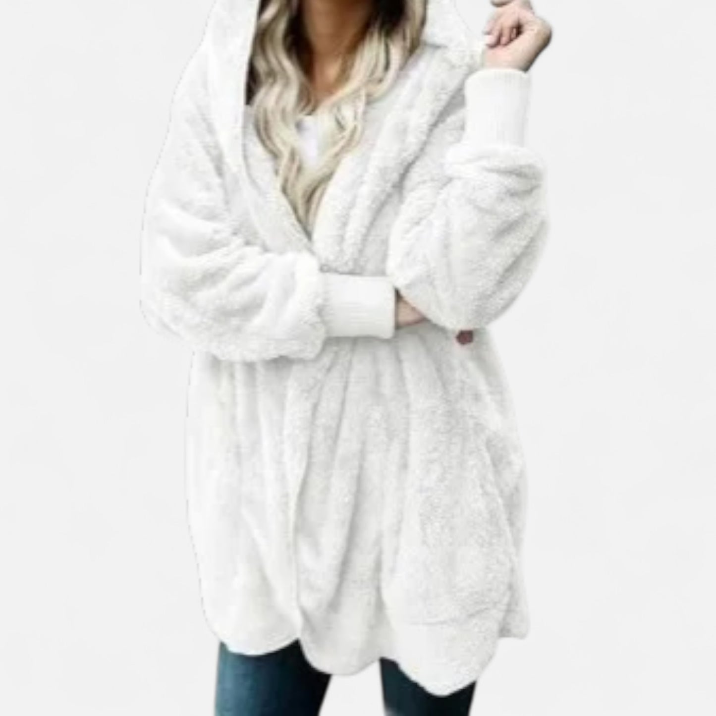 Velclairemode | Veste Cardigan Femme Double Polaire – Douceur Enveloppante & Élégance Cocooning