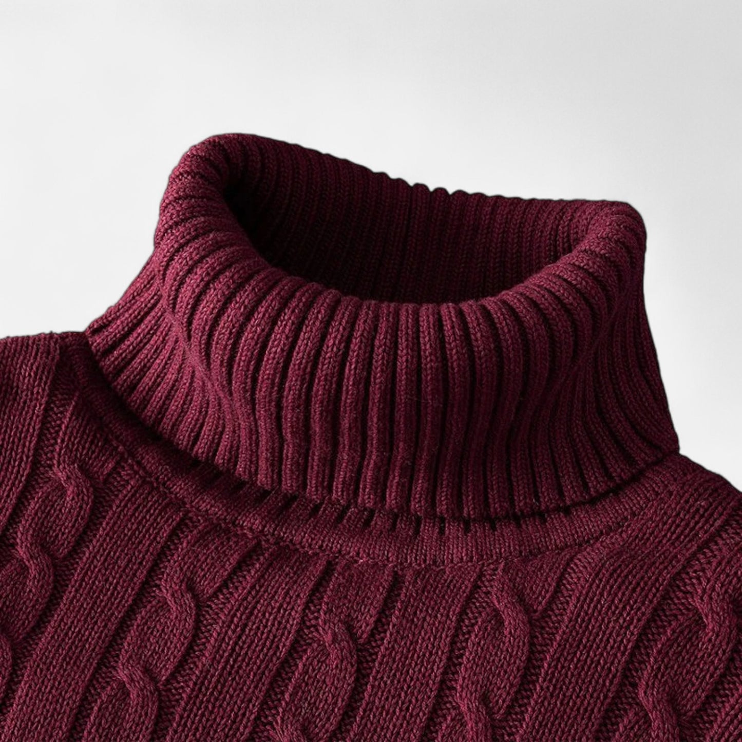 Velclairemode | Pull Col Roulé Homme Décontracté – Maille Laine Tricotée, Chaleur et Confort Assurés
