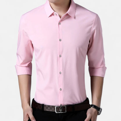 Velclairemode | Chemise Homme Manches Longues – Élégance Classique, Polyvalence Intemporelle