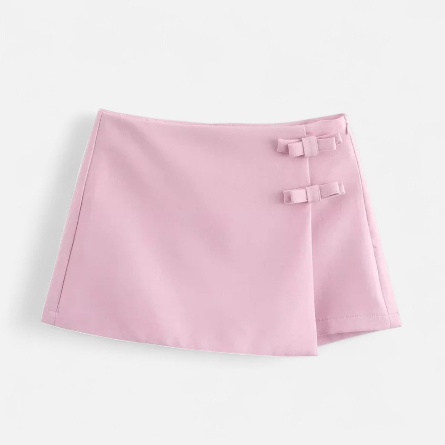 Velclairemode | Jupe Mini Femme Rose & Blanche – Élégance Fraîche et Allure Graphique
