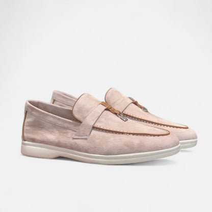 Velclairemode | Mocassins Homme en Cuir Suédé Premium – Semelle Plate, Modèle Estival à Enfiler
