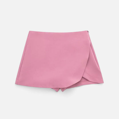 Velclairemode | Jupe Asymétrique Femme – Taille Haute, Coupe Courte Élégante et Structurée
