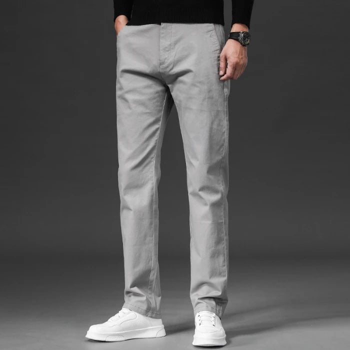Homme Chino Casual Slim Stretch Confortable Élastique Taille Souple Quotidien