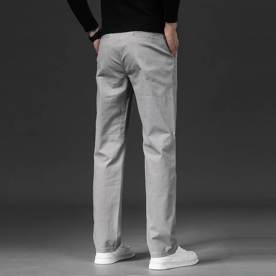 Homme Chino Casual Slim Stretch Confortable Élastique Taille Souple Quotidien