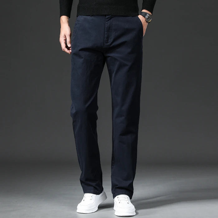 Homme Chino Casual Slim Stretch Confortable Élastique Taille Souple Quotidien
