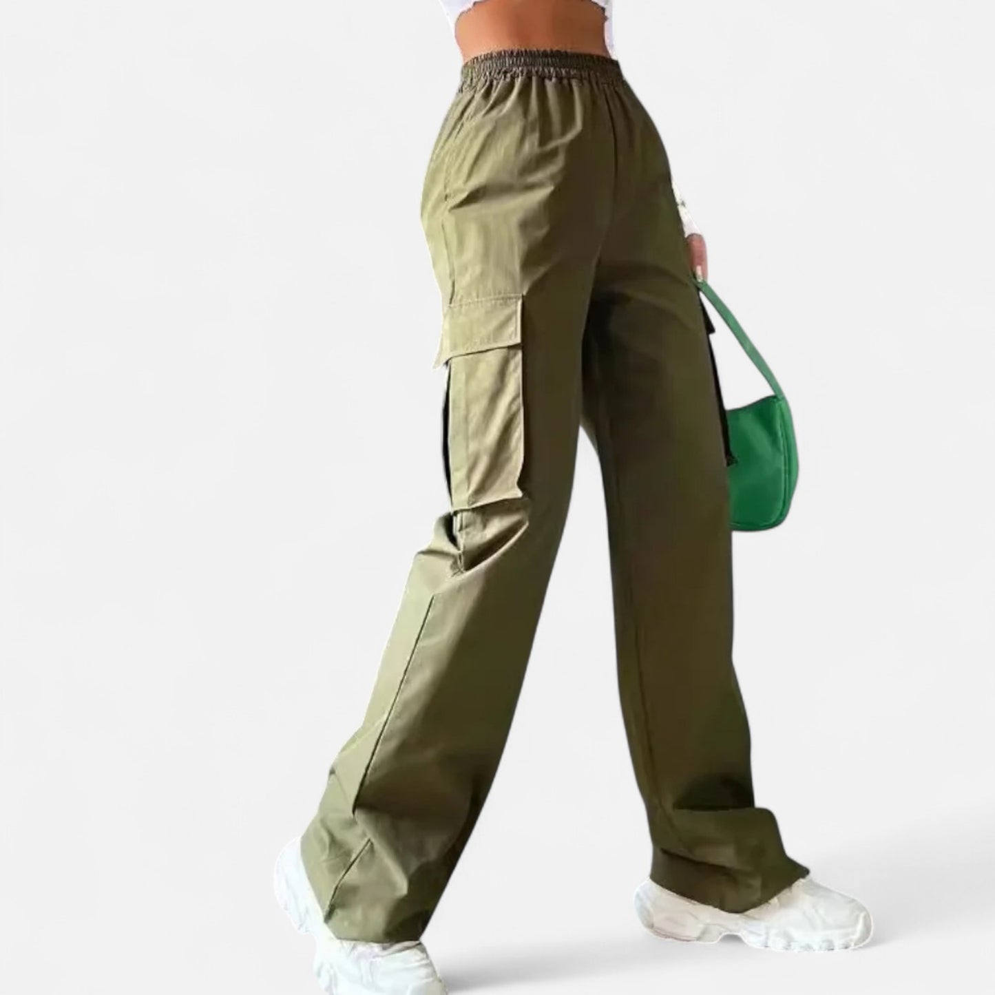 Velclairemode | Pantalon Cargo Femme Baggy Jogger – Chic Décontracté Inspiré Bureau