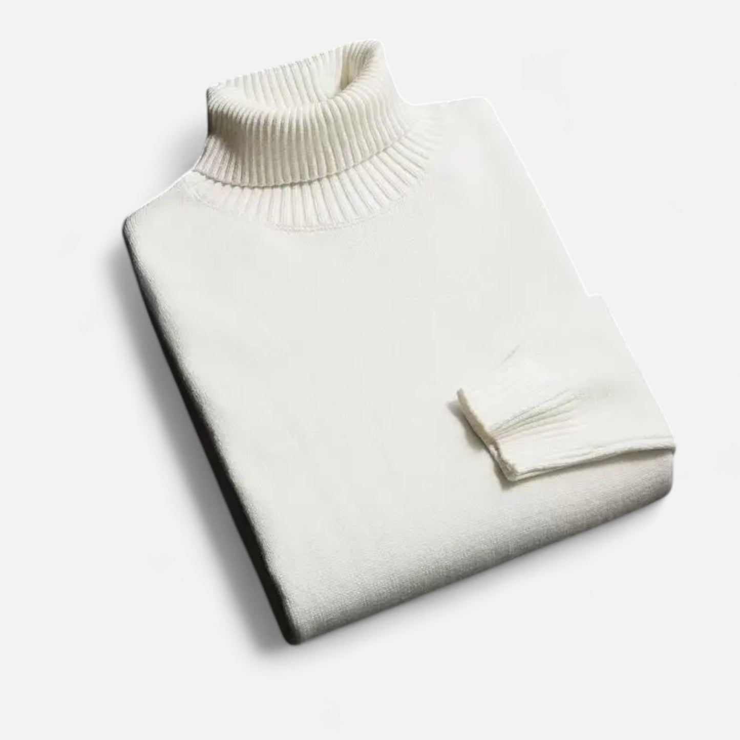 Velclairemode | Pull Col Roulé Homme en Maille Premium – Élégance Structurée, Confort Thermique