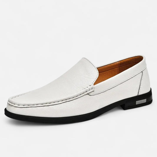 Velclairemode | Chaussures Homme en Cuir Véritable – Mocassins Formels à Enfiler, Élégance de Bureau