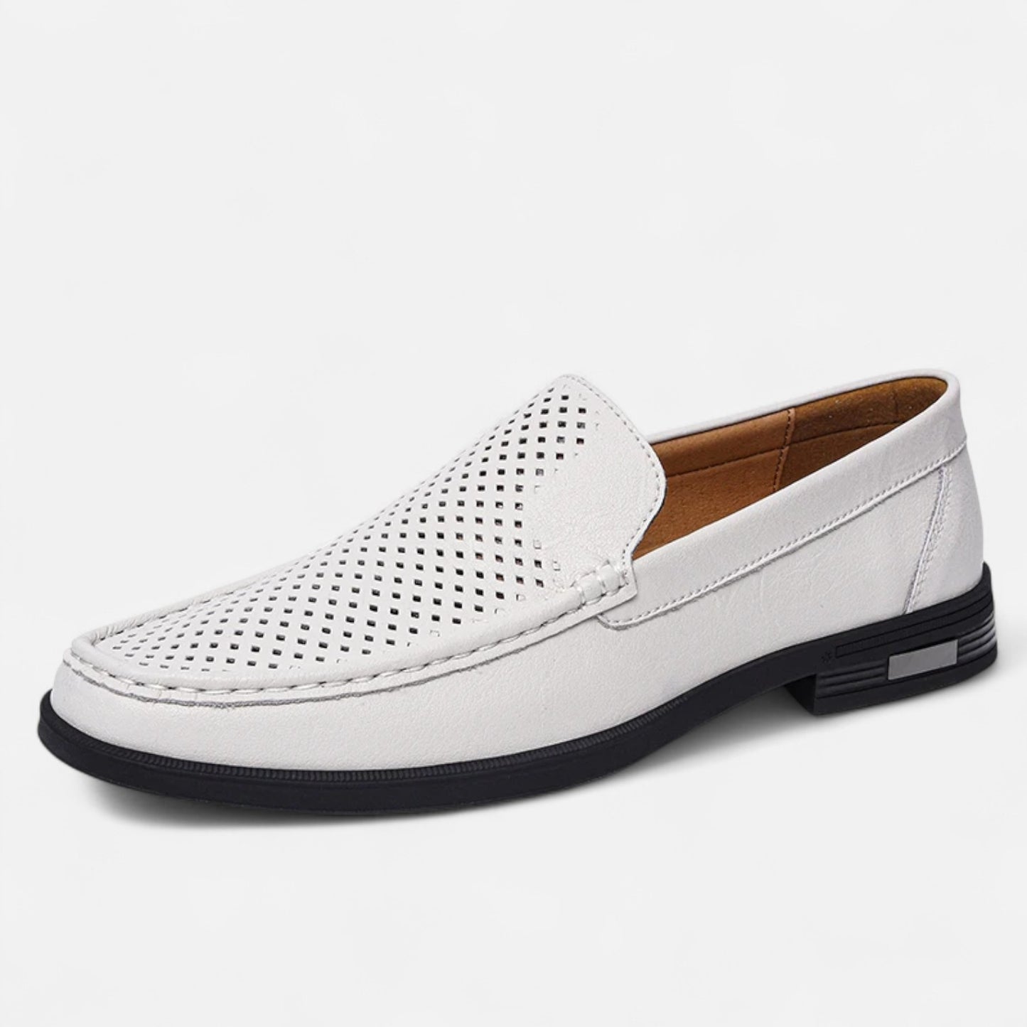 Velclairemode | Chaussures Homme en Cuir Véritable – Mocassins Formels à Enfiler, Élégance de Bureau