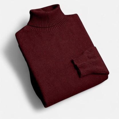Velclairemode | Pull Col Roulé Homme Maille d’Automne – Raffinement Saisonnière & Chaleur Élégante