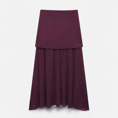 Velclairemode | Ensemble Femme Maille Fine – Débardeur Col V Sans Manches & Jupe Ajustée, Élégance Sculptée