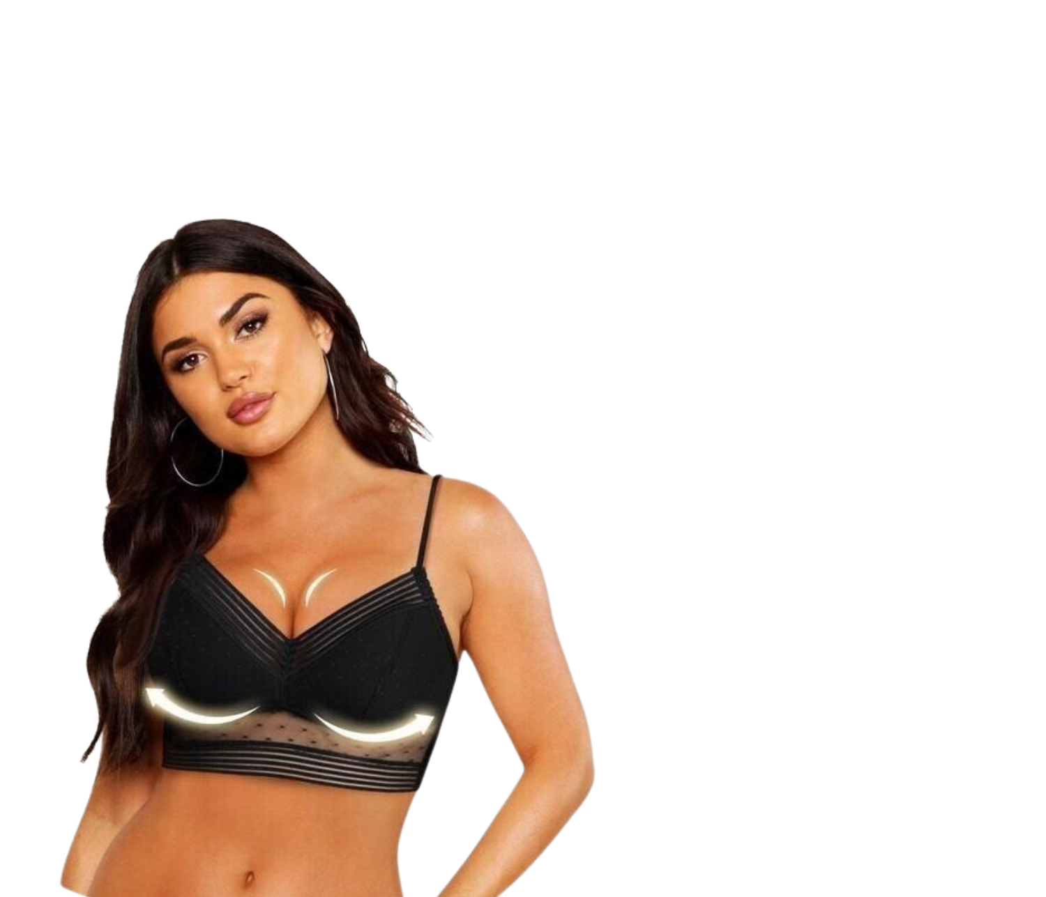 Sutien tip bralette pentru femei, cu spate gol, fără armături