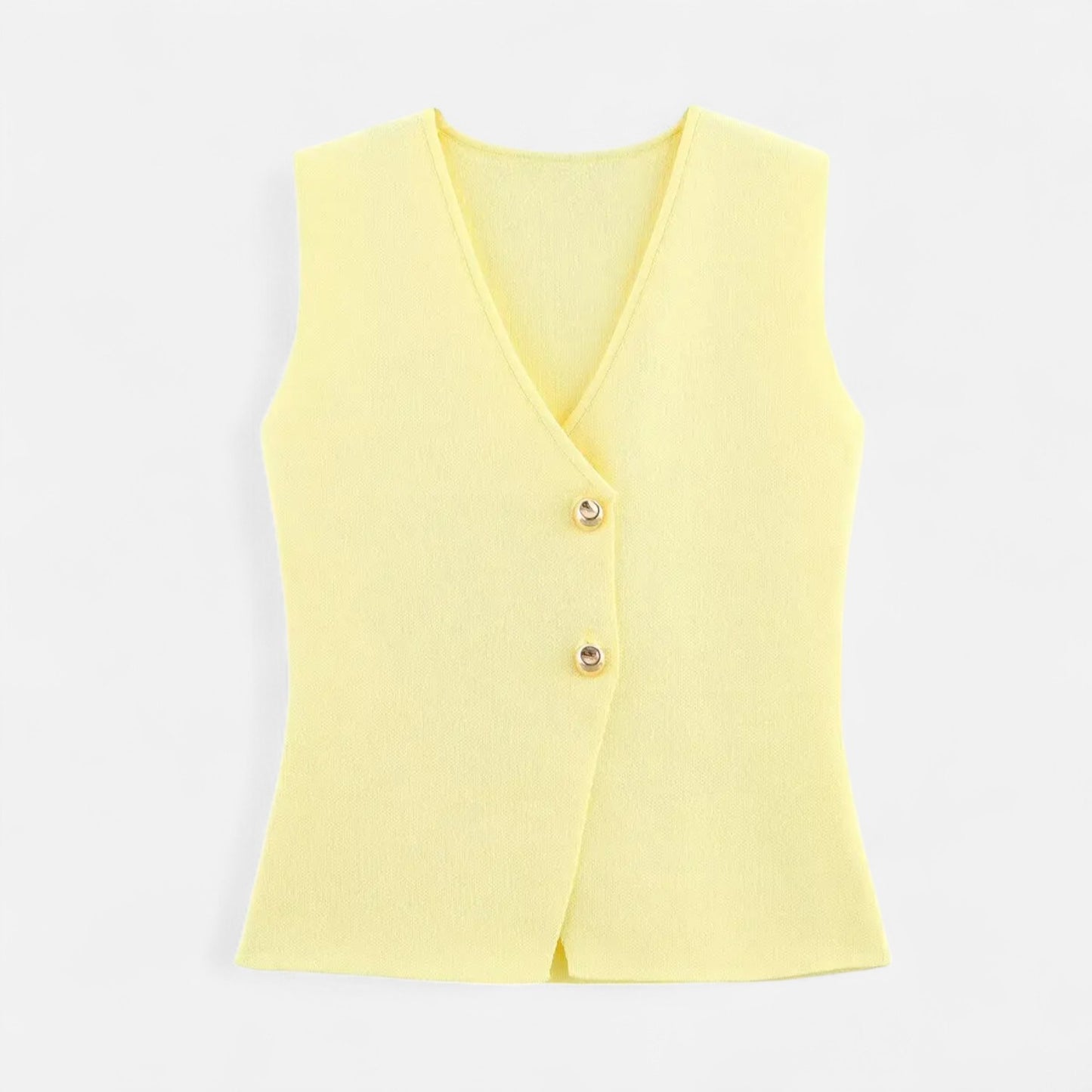 Velclairemode | Ensemble Femme Maille Fine – Débardeur Col V Sans Manches & Jupe Ajustée, Élégance Sculptée